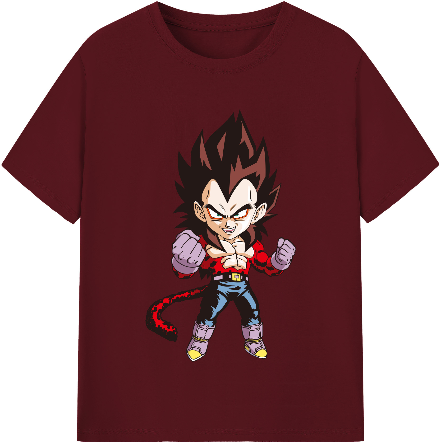 （画像用） ドラゴンボール ベジータ四世（Bejīta Yonsei）DRAGON BALL Vegeta IV 綿100％半袖Tシャツ（フロントプリント）